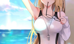 动漫女生泳装,动漫女生魅力绽放